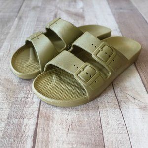Freedom Moses Moss Green Sandals NWT